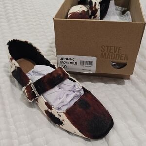 Steve Madden Brown Multi Flats